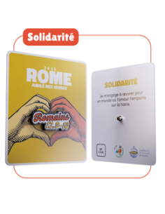 Lot de 25 pin's "Solidarité" (Romains 12, 9-18) - Jubilé...
