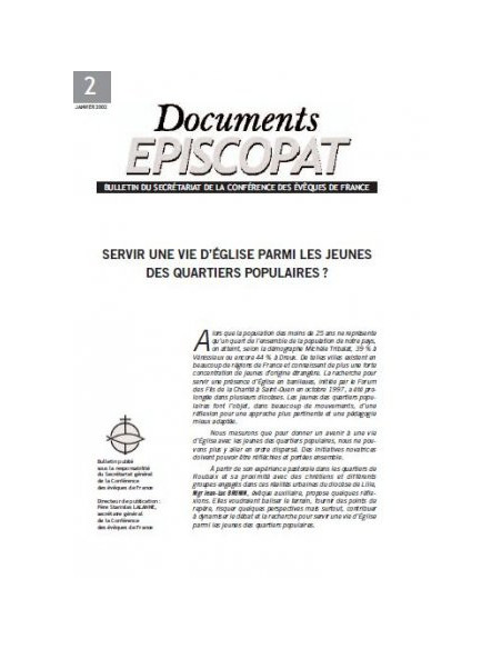 Servir une vie d'Eglise dans les quartiers populaires 