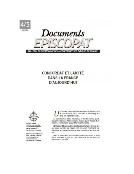 Concordat et laicité dans la France d'aujourd'hui 