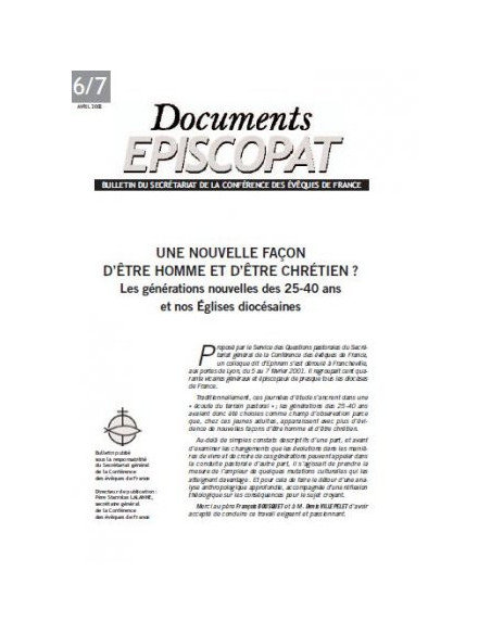 Une nouvelle façon d'être homme et d'être chrétien 