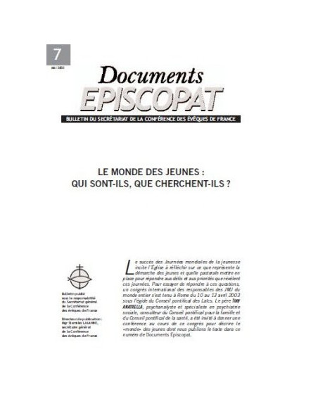 Le monde des jeunes : qui sont-ils ? Que cherchent-ils ?
