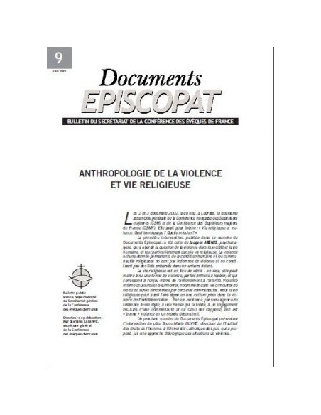 Anthropologie de la violence et vie religieuse 