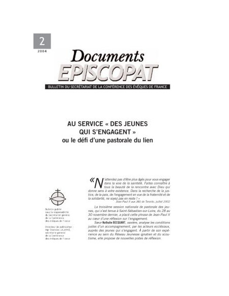 Pour un nouvel engagement auprès des jeunes 