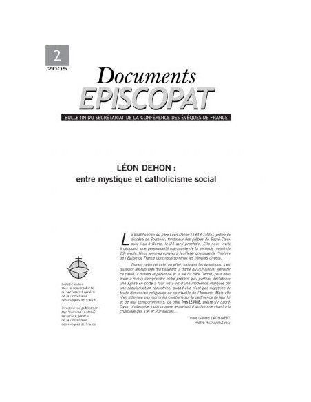 Léon Dehon: Entre mystique et catholicisme social 