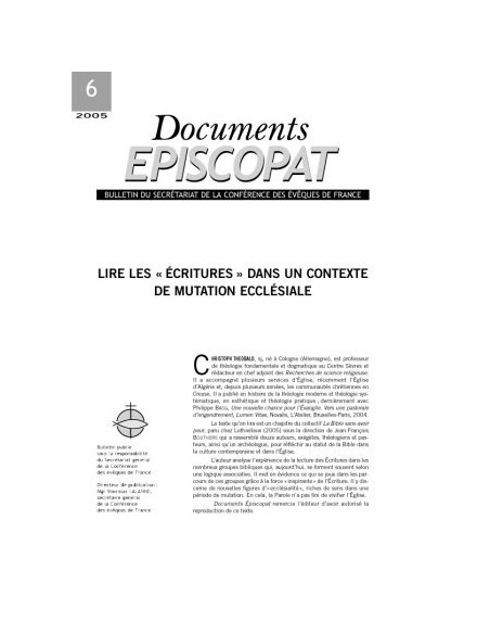 Lire les Ecritures 