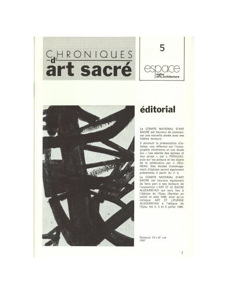 Chroniques d'art sacré N°5