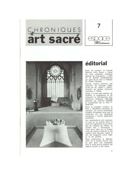 Chroniques d'art sacré N°7