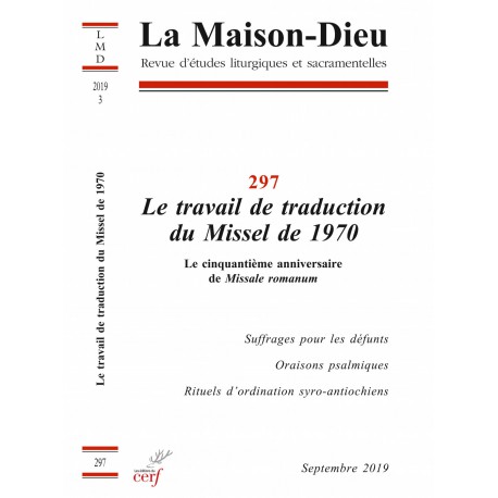 Le travail de traduction du Missel de 1970