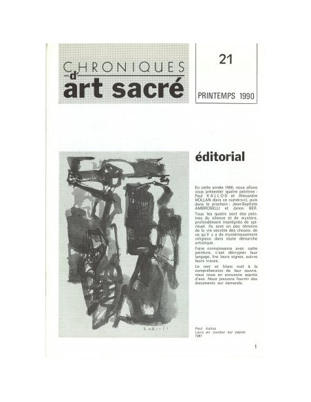 Chroniques d'art sacré N°21