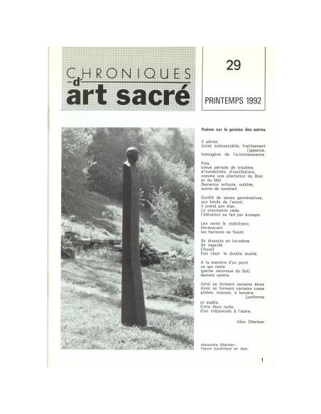 Chroniques d'art sacré N°29
